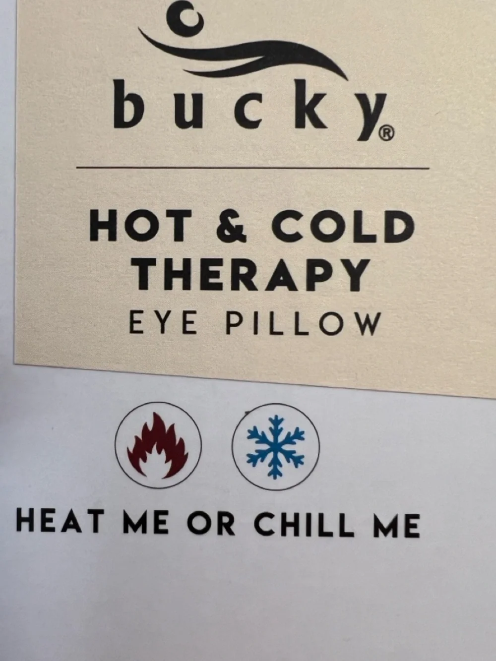 Bucky Natural Filled Hot & Cold Therapy Eye Pillow Color: Ivory